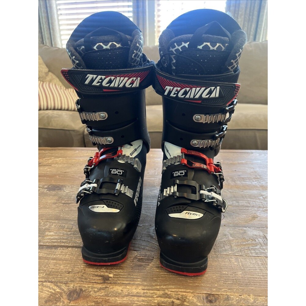 Ski Boots Tecnica Mach 1 Flex Index 90 Size 27 Apex Red And Black